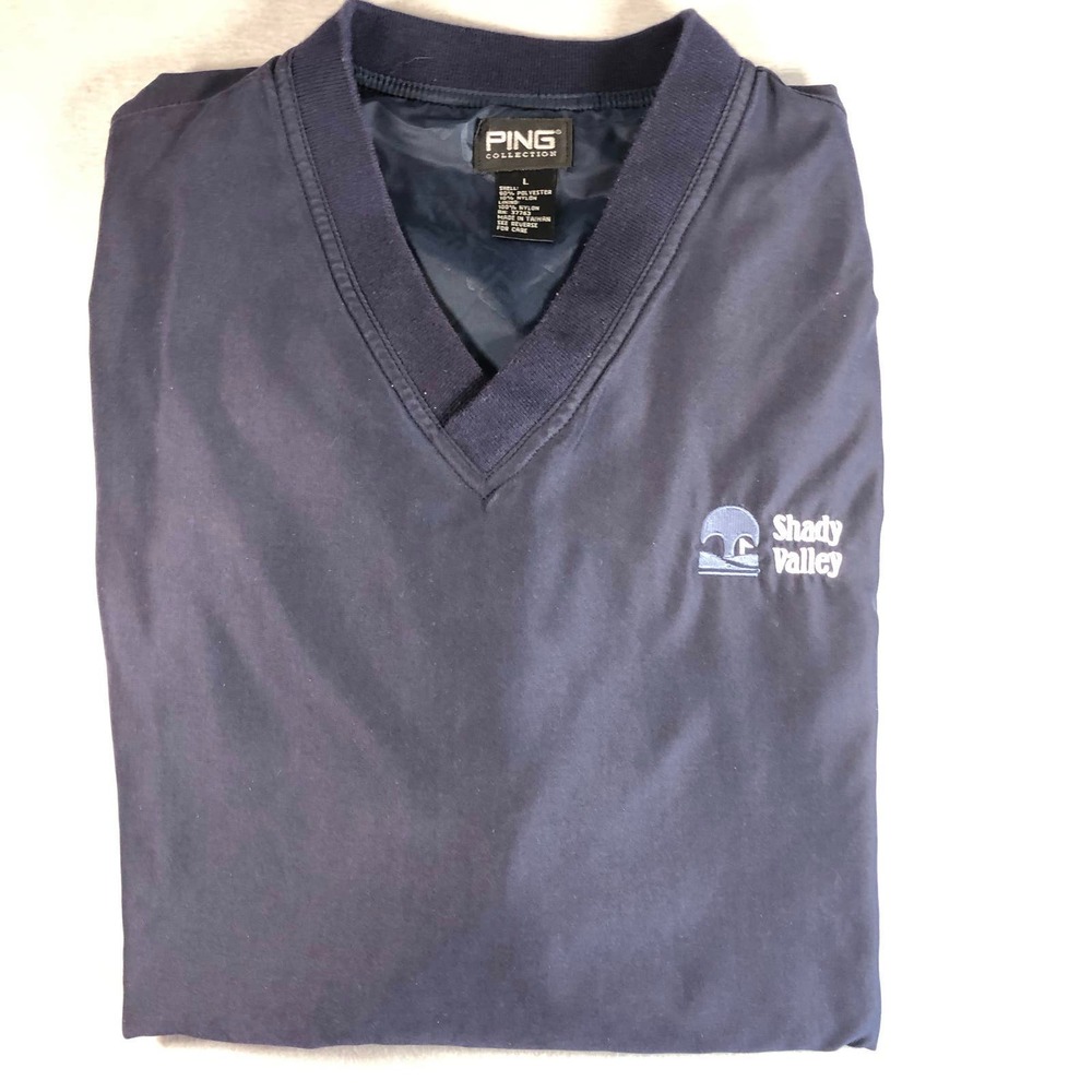 Ping Collection‎ Navy Golf V-Neck Vest Size Large with Pockets